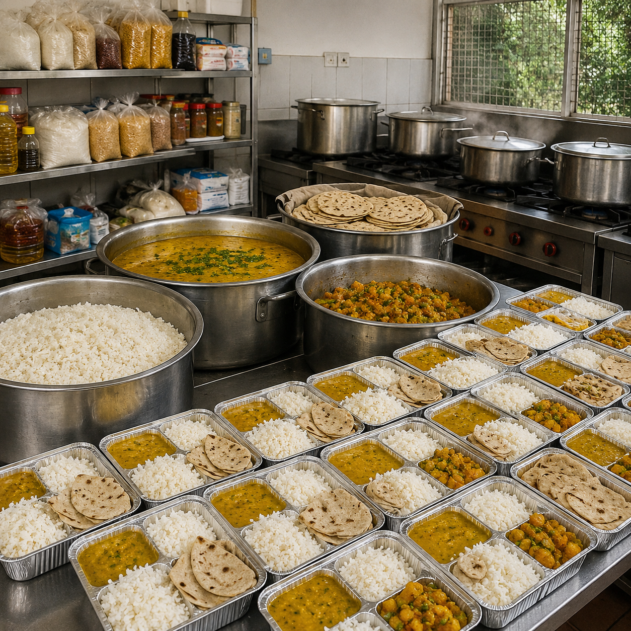 daily food preparation and distribution
